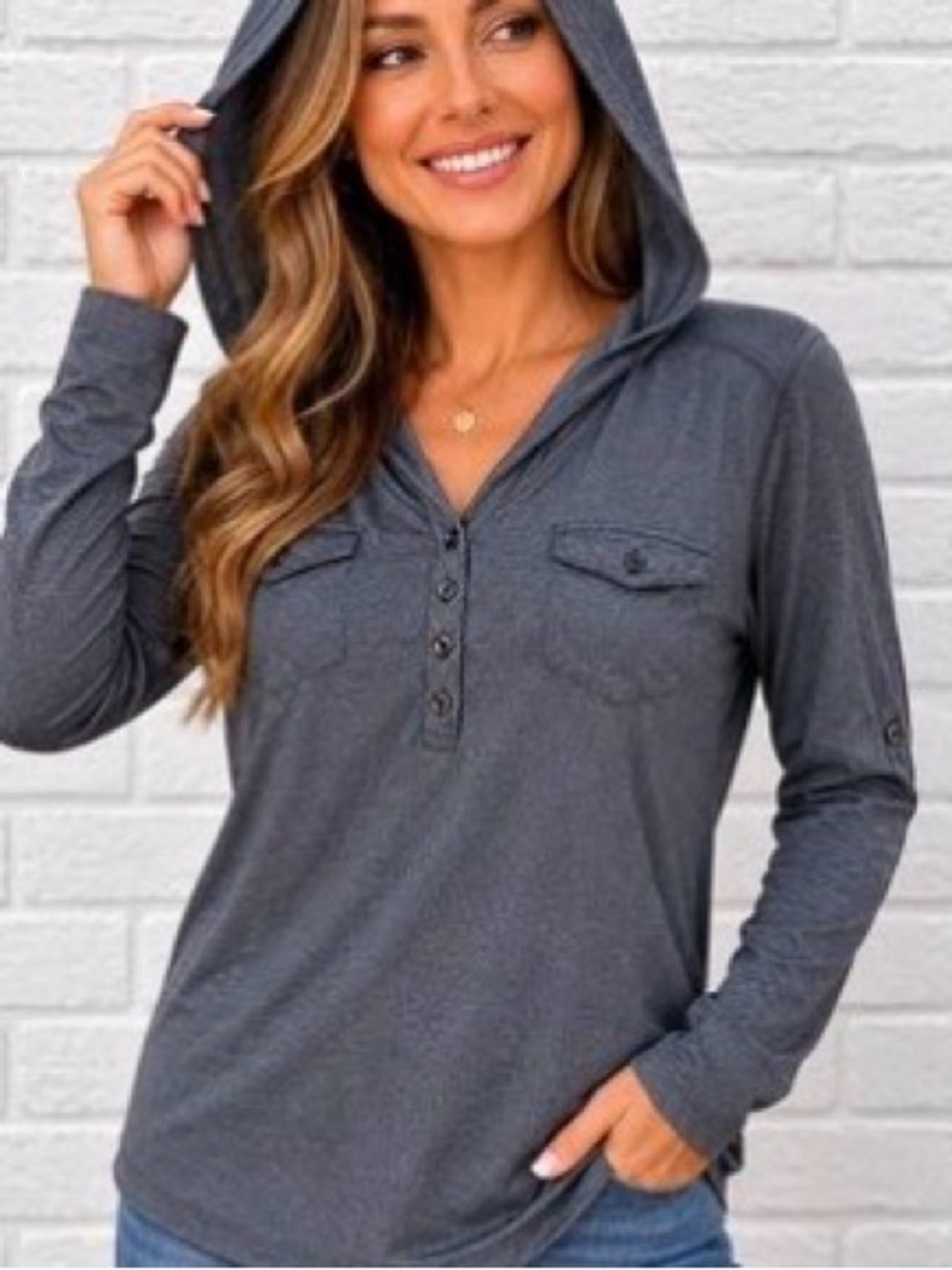 Marmot Charcoal Long Sleeve Hoodie